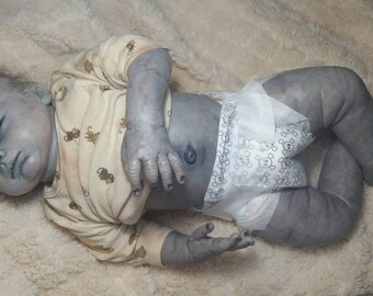 Made to order Horror doll, goth reborn, living dead doll, living dead reborn , alternative reborn, zombie reborn, zombie doll, horror reborn