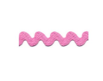 serpentine croquet Pink Ribbon 16 mm by the yard