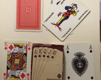 W H Smith, Delesi playing cards, linen finish.