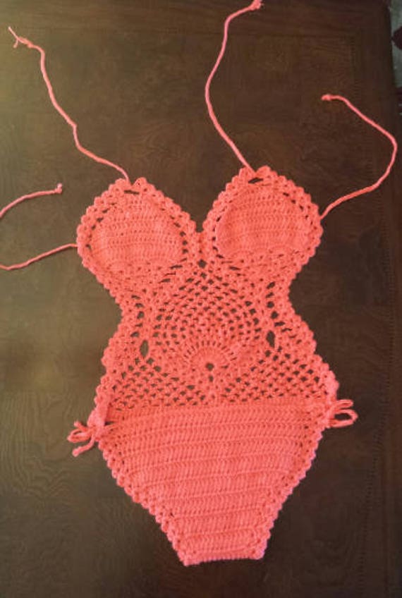 Crochet bathing suit pattern PDF Crochet monokini crochet