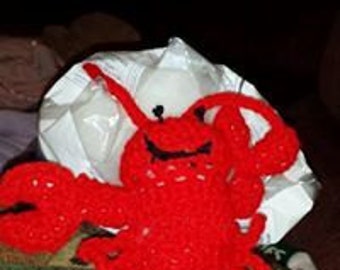 Crocheted Lobster Stuffed Toy