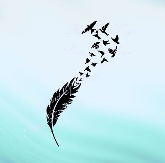 Download Feather Svg Feather Bird SVG File Flying Birds Svg Feather