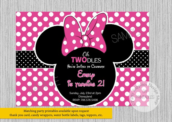 Invitaciones De Minnie