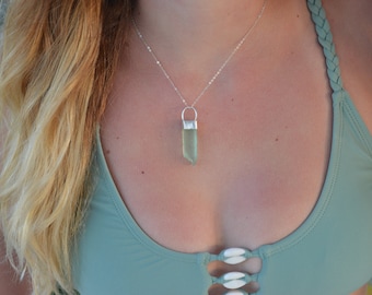 Sterling Silver Seaglass Necklace