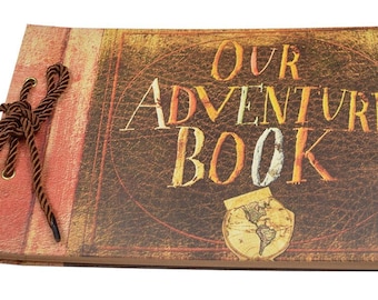 Anniversary Photo Album Scrapbook - Our Adventure Book Wedding Photo Album Scrapping 11.6”x7.5” inches, 80 Pages