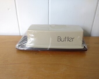 vintage plastic butter dish NOS Tucker Housewares