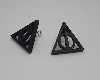 Earrings wooden Harry Potter Deathly Hallows