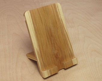 iPad iPhone Stand Handcrafted Wood - Ash #1