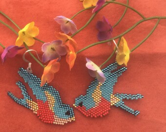 Barn Swallow earrings