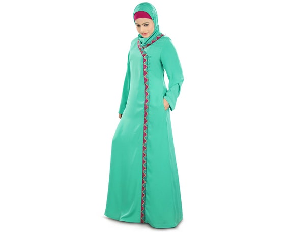 Items similar to MyBatua Maryum Green  Abaya Jilbab  AY 316 