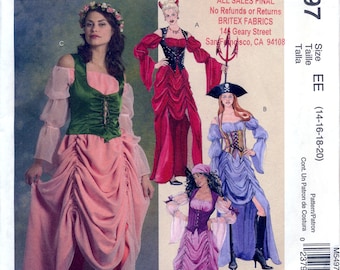 McCall's M5497 Sewing Pattern for Misses' Costumes - Uncut - Size 14, 16, 18, 20