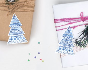 Christmas tree gift tags, Printable Christmas Gift tags, Christmas tree tags, Christmas Printables, Xmas gift tags, Printable Christmas tags