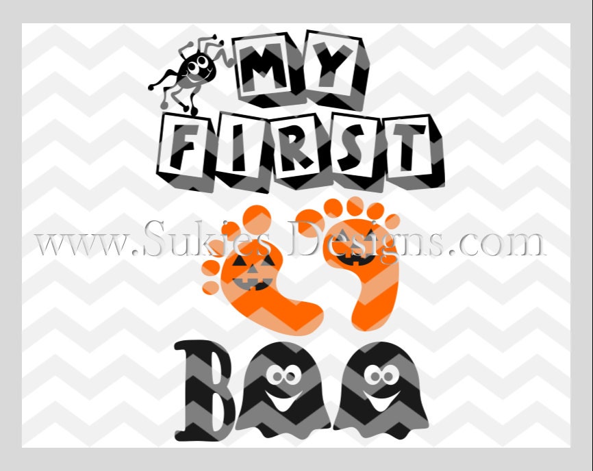 Download Baby's First Halloween B00 SVG File For Cricut and Cameo