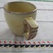 Frankoma pottery Plainsman mug - desert gold coffee cup or tea cup mug