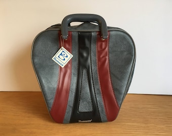 Vintage Brunswick Bowling Bag, Gray, Maroon and Black