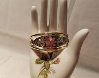 Hecho EN Mexico Sliver Abalone Shell bracelet