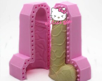 Soap Mold 3D Penis Flexible Silicone Mould For Handmade Soap Candle Candy Cake Fimo Resin Crafts R0405