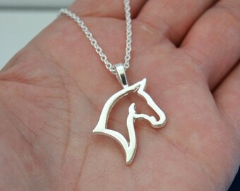 Horse Pendant Necklace, Horse Lover Gift, Horse Rider, Horse Charm, Horse Jewelry