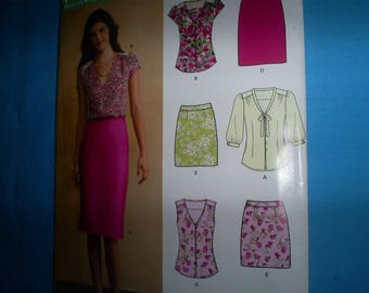 New Look Simplicity 0137 Tunics andSkirts Size 8-18.