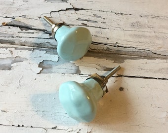 Mint Ceramic Knobs Decorative Drawer Pulls, Instant Furniture Upgrade Cabinet Supplies, Item# 275725082