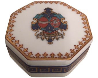 Vintage Porcelain Trinket Jewelry Box