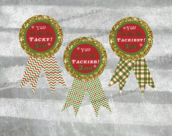 TACKY Ugly Sweater Christmas Awards Instant Download