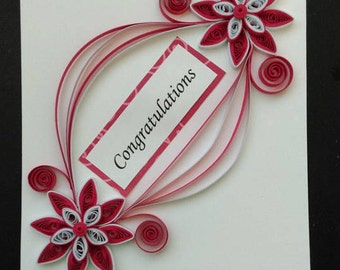 Congratulations Quilled Card