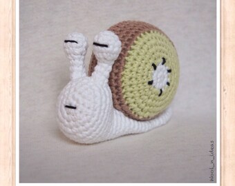 NEW! Kiwi - Amigurumi snail - handmade