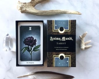The Anima Mundi tarot deck, 78 card deck with guide book, nature deck, occult divination cards, major and minor arcana