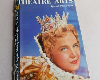 Theatre Arts Magazine January 1956 Special Opera Issue Theatrical Music History