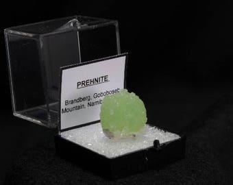 Green Prehnite Crystal in Perky Box