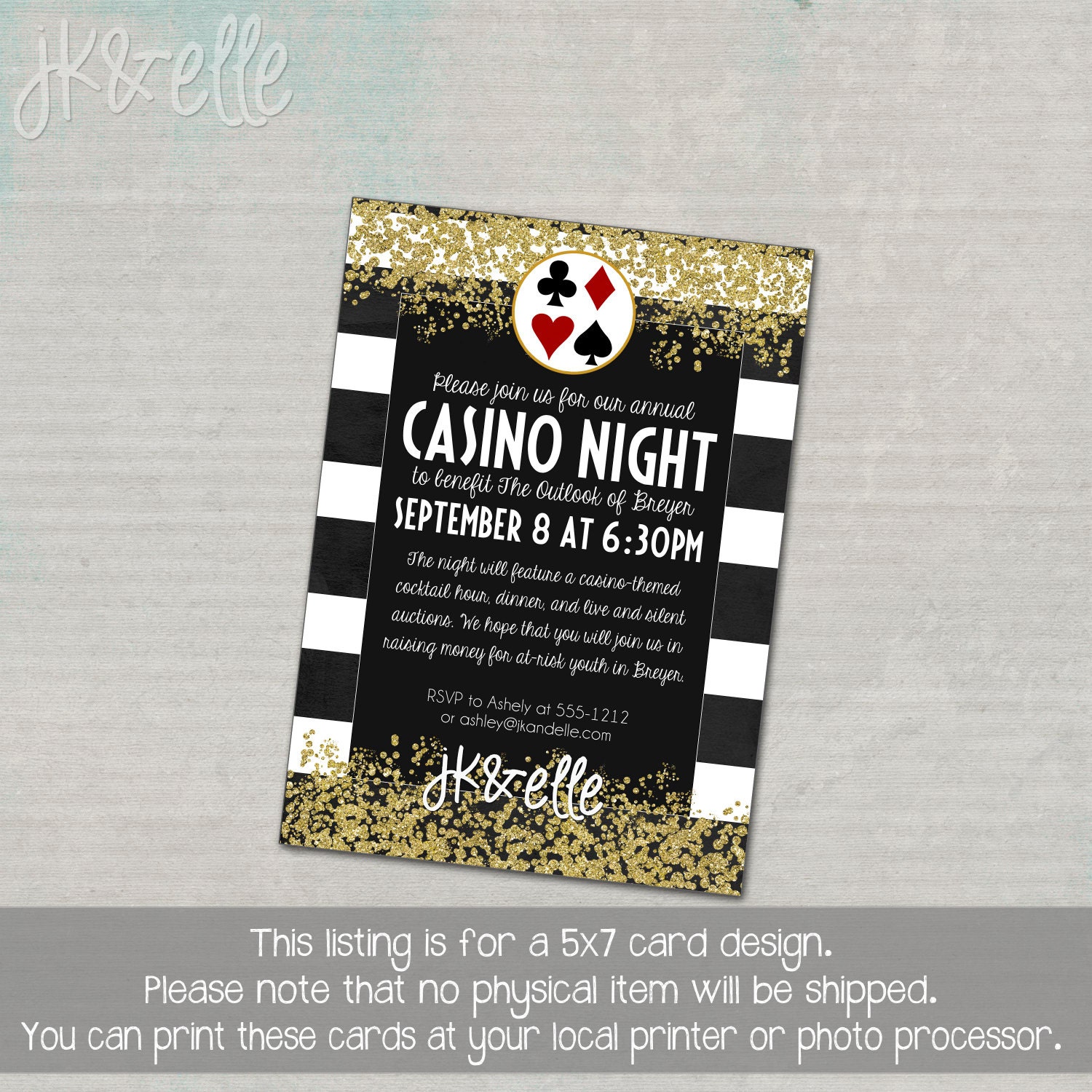 Casino Night Invitations 2