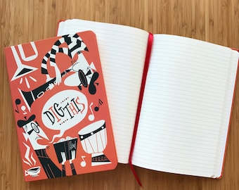 The Age Of Jazz: Dig This! Lined Notebook