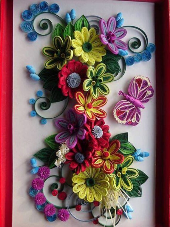handmade quilling paper flower wall art quilling flowers paper quilling flower designs