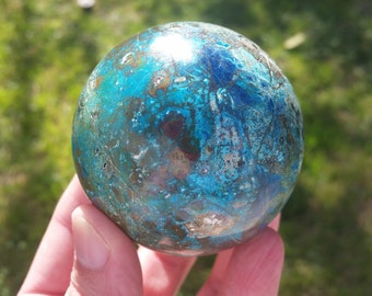 Rare Shattuckite Sphere - 65mm - 2.5 inches