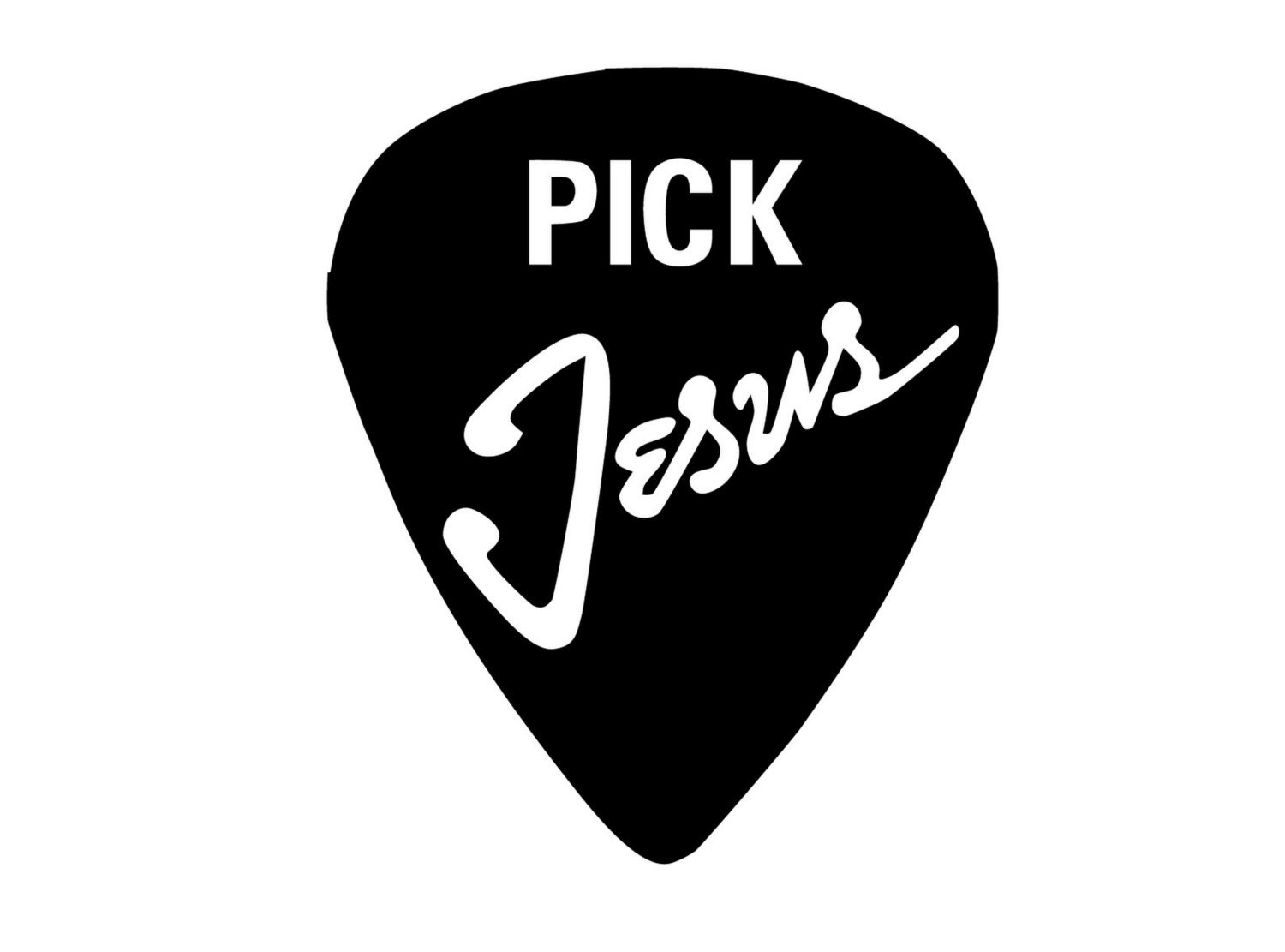 Pick Jesus Decal. Funny Christian Sticker. Christian