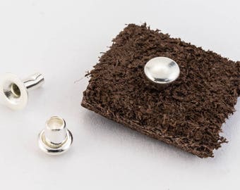 4mm Bright Silver Tierracast Rivet Set #CKB203