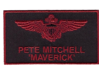 Top Gun Iron-on Movie Maverick Fighter Jumpsuit Patch