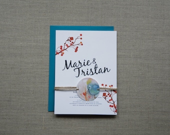 Wedding bird Nature Watercolor