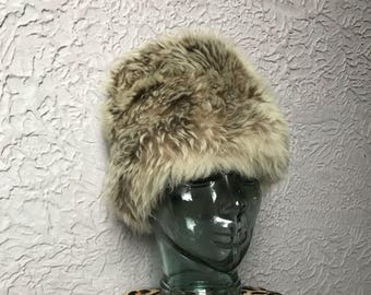60's Vintage Mod Fur Tuscan Lamb Hat Italy