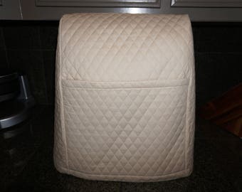 Tan Quilted Mixer Cover Tilt Head