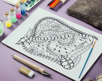 Adult Coloring Page (Printable)