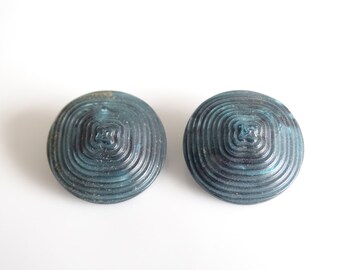 Piramid Shaped Buttons, Teal Buttons