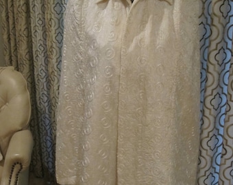 WHITE EVENING CAPE Wedding Quilted 1940/50's