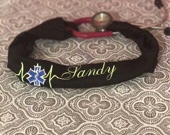 Custom embroidered stethoscope cover