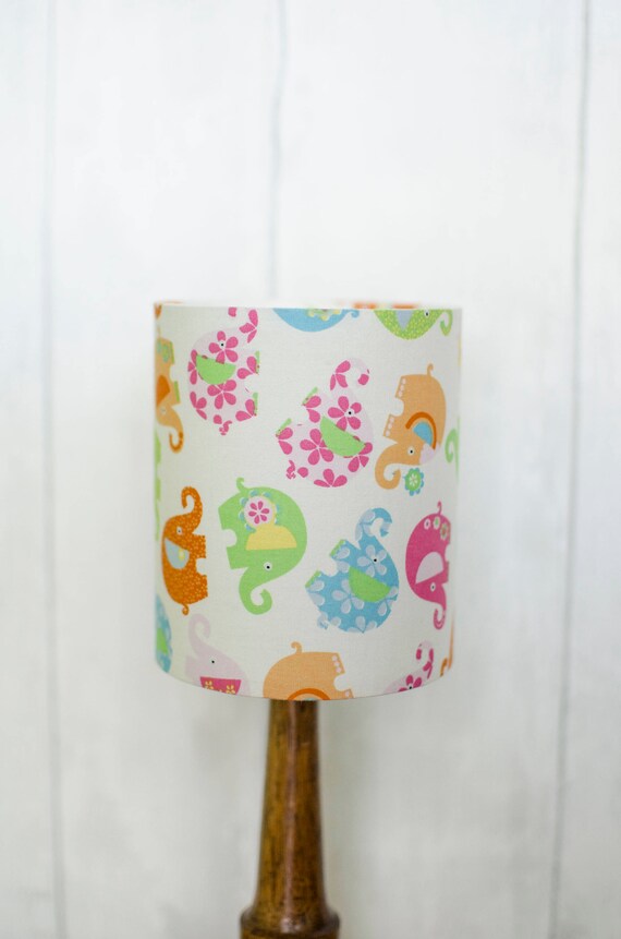 Elephant lamp shade Nursery decor elephants Elephant