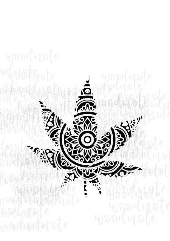 Download Layered Weed Mandala Svg - Layered SVG Cut File - Free ...