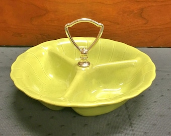 1960 Retro 3-Compartment Entertaining Bowl by Lane & Co.