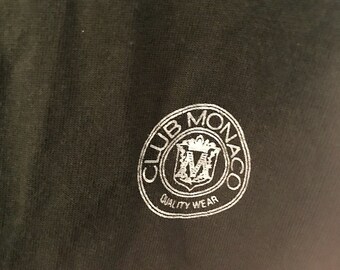 RARE vintage club Monaco tee t shirt green soft