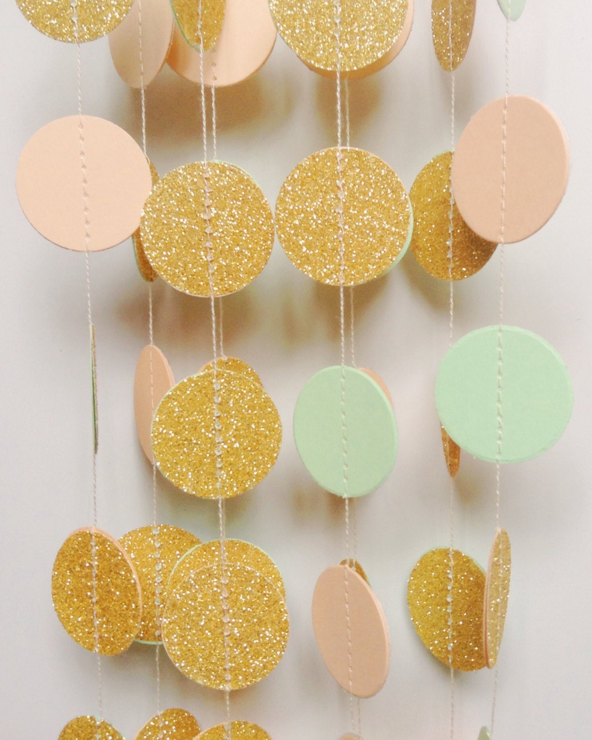 Gold Glitter Garland Wedding Garland Glitter Garland Gold